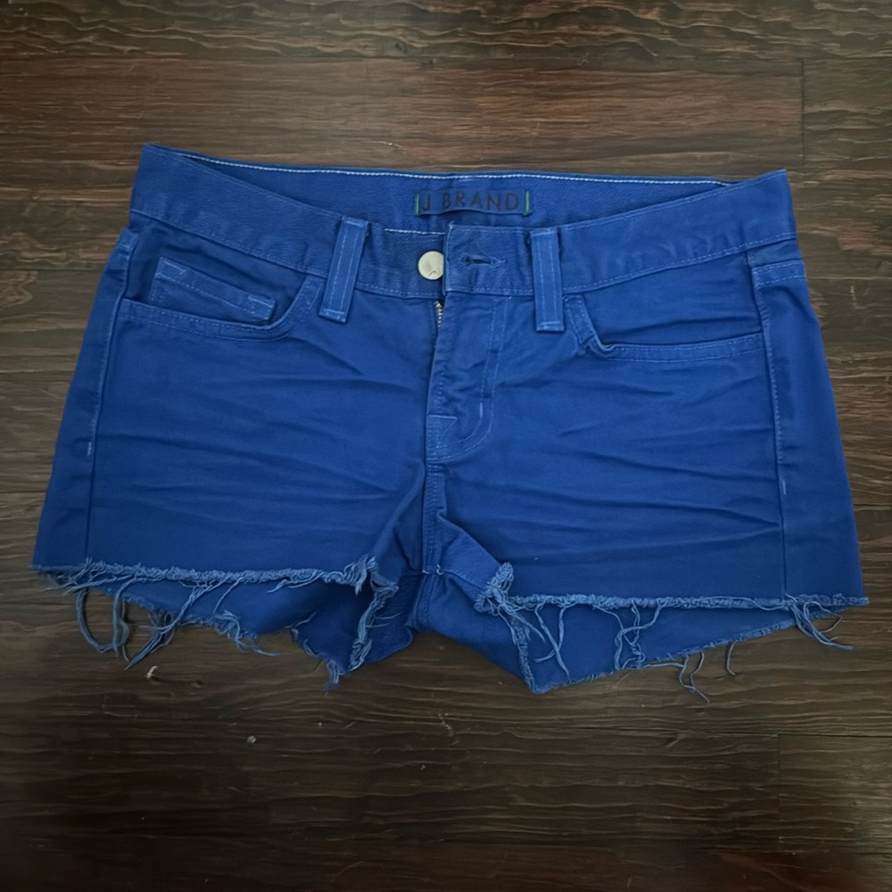 J Brand royal blue denim shorts